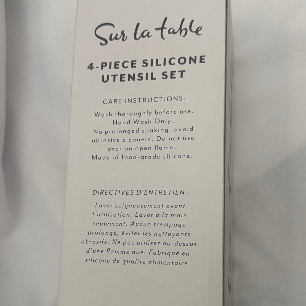 Sur La Table Red Silicone Utensil Set - Picture 2 of 6